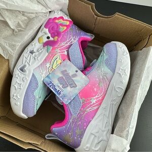 NEW Skechers Toddler Unicorn Girls Running Shoes Sneakers Size 7
